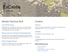 Tablet Screenshot of excastle.com